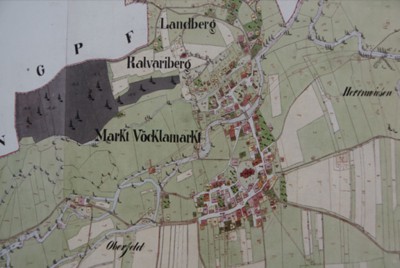 Lageplan von Vöcklamarkt aus dem Jahr 1824